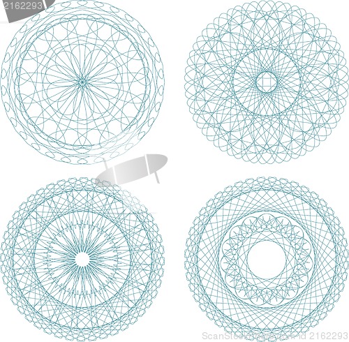 Image of A set of beautiful mandalas and lace circles