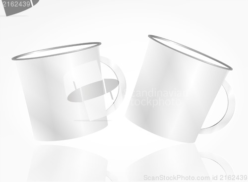 Image of white cup set