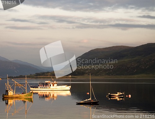Image of moored boats