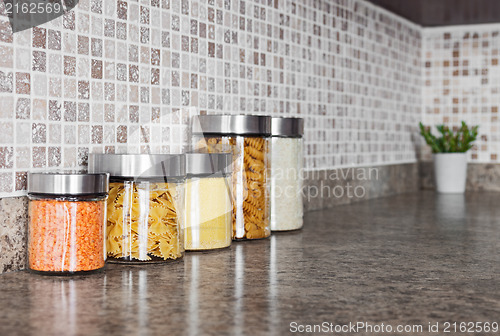 Image of Food ingredients in glass jars