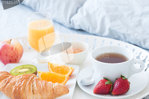 Image of Tasty breakfast in bed