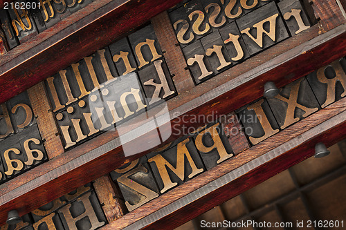 Image of typesetter drawers