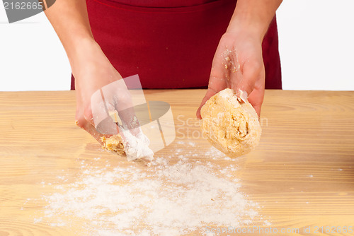 Image of Starting to work on a dough