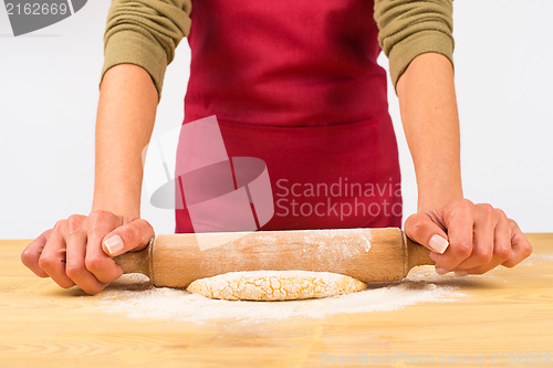 Image of Rolling dough