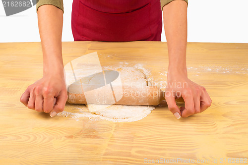 Image of Rolling dough