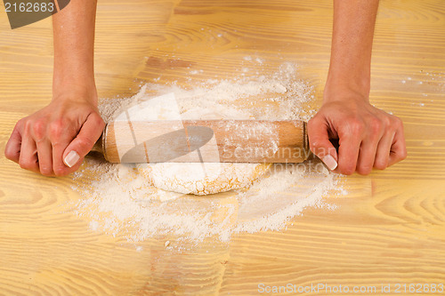 Image of Working with a rolling pin