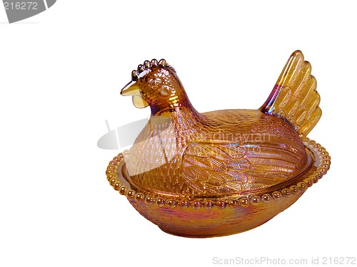 Image of Antique Glass Candy Dish