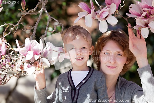 Image of family at spring