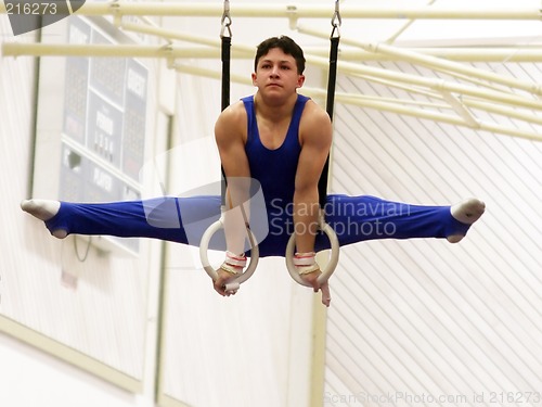 Image of Gymnast on rings