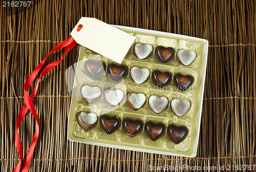 Image of Chocolates in the shape of hearts