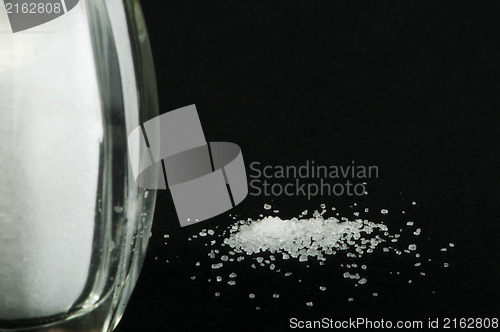 Image of Salt on black background