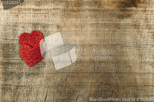 Image of Heart made ??of curled red paper