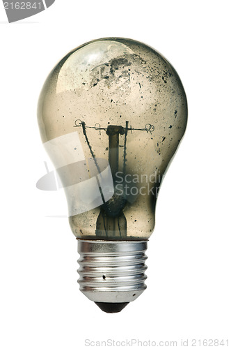 Image of Old burned light bulb