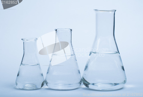 Image of Empty glass laboratory utensils