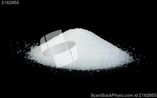 Image of Salt on black background