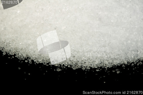 Image of Salt on black background