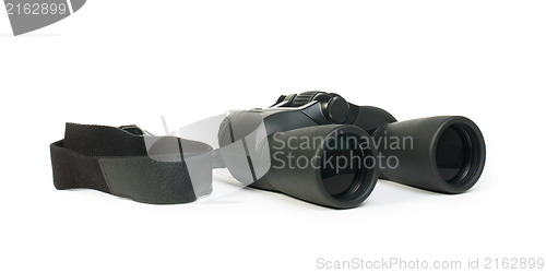 Image of Binoculars white isolated