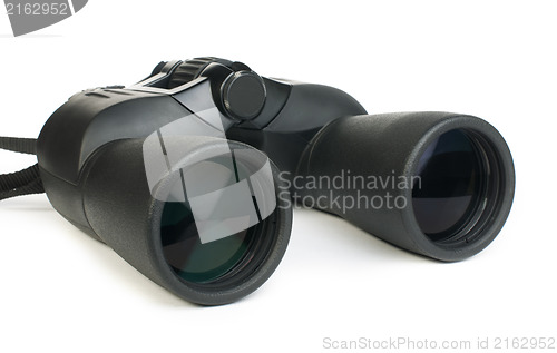 Image of Binoculars white isolated