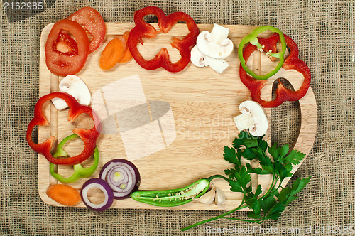 Image of Border from vegetables