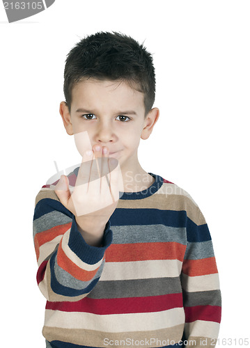 Image of Child calling somebody