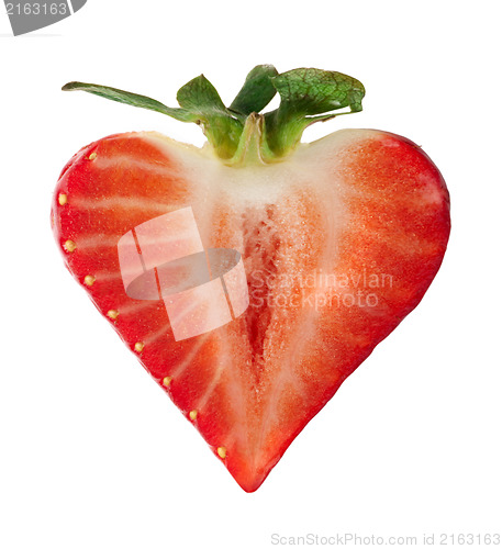 Image of Strawberry heart shape