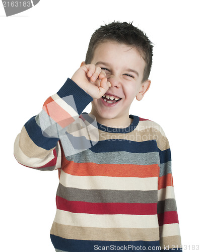 Image of Child pick his nose