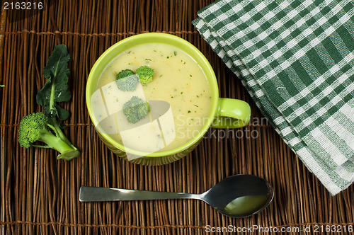 Image of Green Cream broccoli soup
