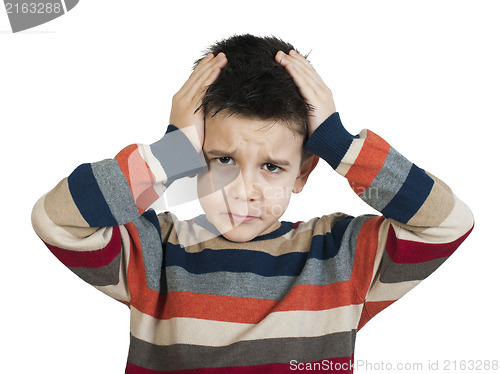 Image of Child have headache