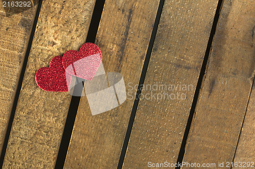 Image of Heart made ??of curled red paper