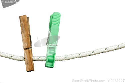Image of Pegs on a rope