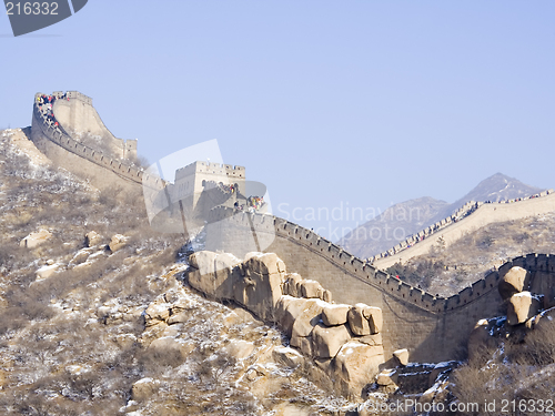 Image of Great Wall of China in winter

