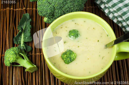 Image of Green Cream broccoli soup