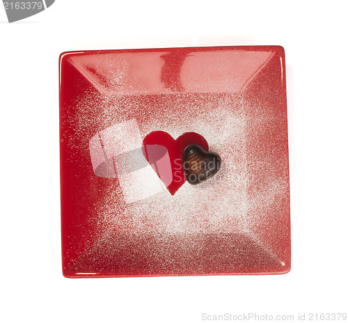 Image of Chocolate in the shape of hearts