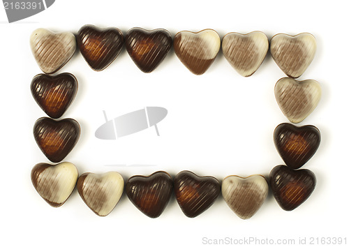 Image of Chocolates in the shape of hearts