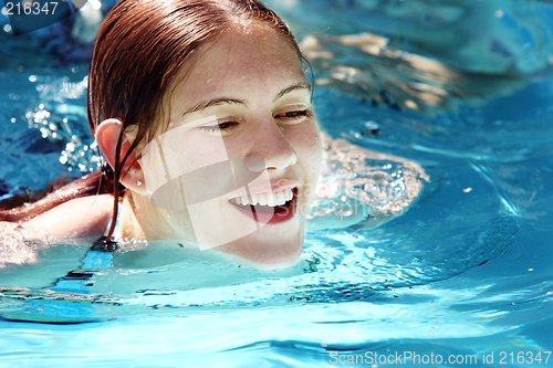 Image of Girl in a pool