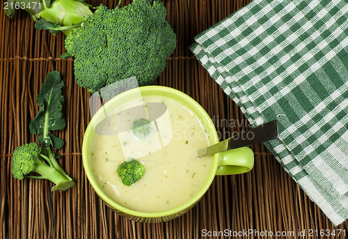 Image of Green Cream broccoli soup