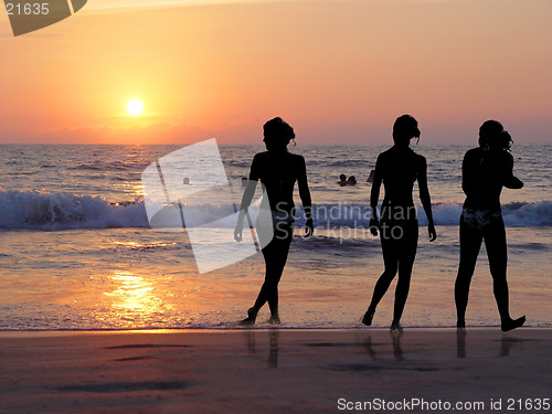 Image of Beach at sunset