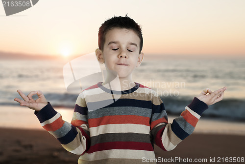 Image of Child meditate