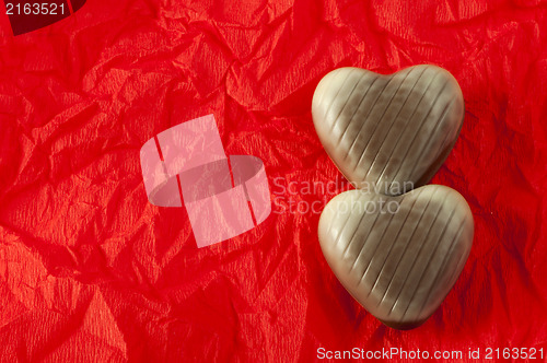 Image of Chocolates in the shape of hearts