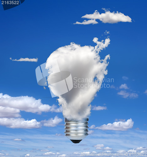 Image of Lamp made ??of clouds