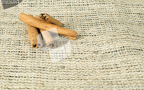 Image of Cinnamon on wooden base