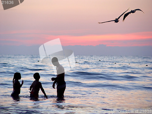 Image of Beach at sunset