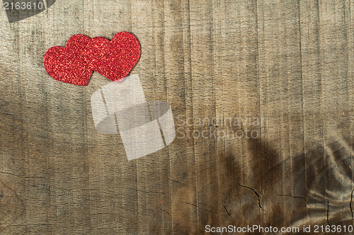 Image of Heart made ??of curled red paper