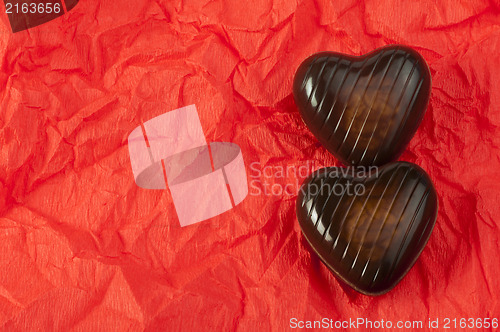 Image of Chocolates in the shape of hearts