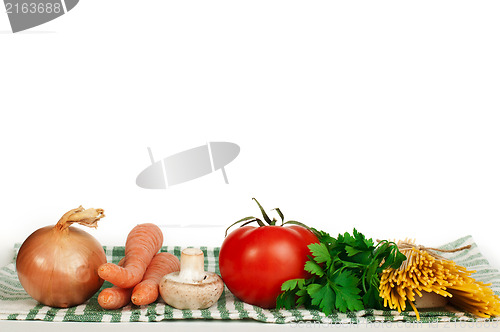 Image of Vegetables and noodles