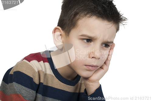 Image of Sad child has problems