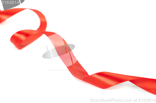 Image of Red ribbon for gift wrap