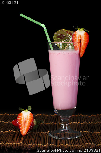 Image of Strawberries milk shake