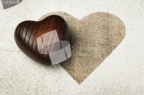 Image of Chocolate in the shape of hearts