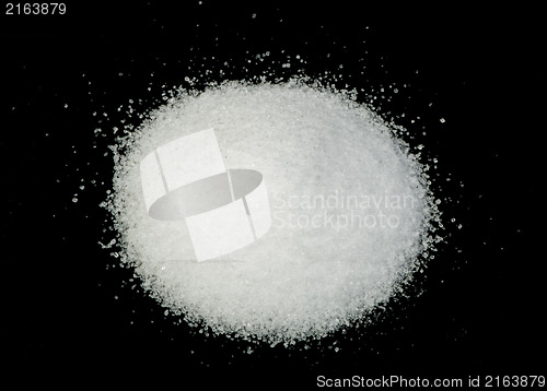 Image of Salt on black background